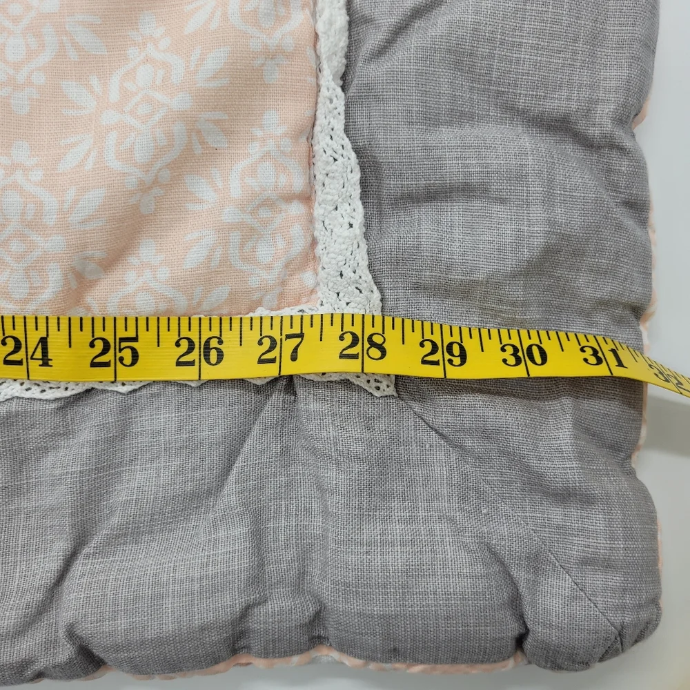 Levtex Baby Jungalo Blush Infant Quilt Comforter Grey Coral Children Nursery